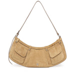 Borsa a spalla Pocket Body Bag in suede con tasche 106865 A0F6L22O PINKO 