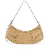 Borsa a spalla Pocket Body Bag in suede con tasche 106865 A0F6L22O PINKO 