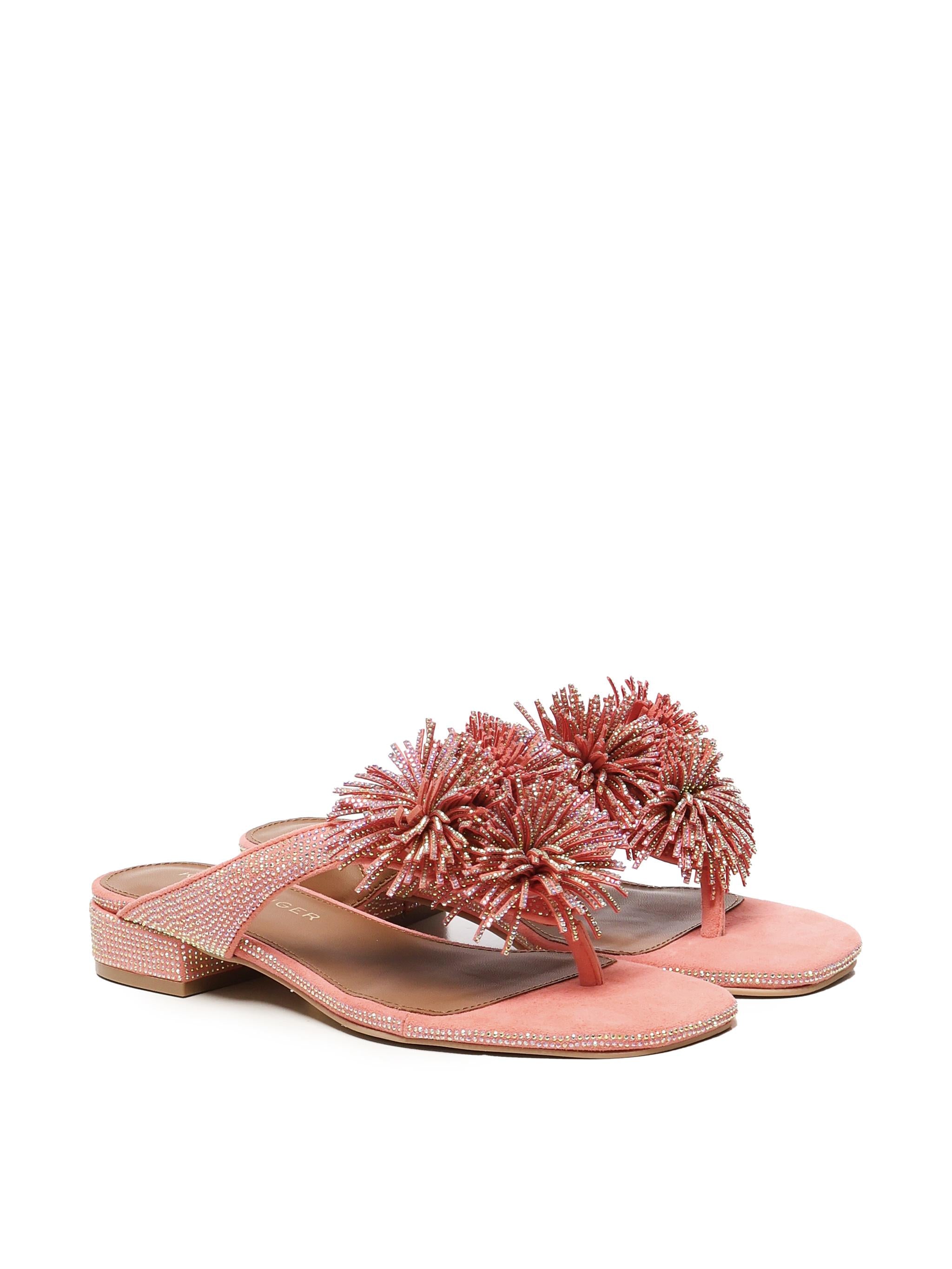Infradito con pompon 4365596209 PEACH KURT GEIGER 