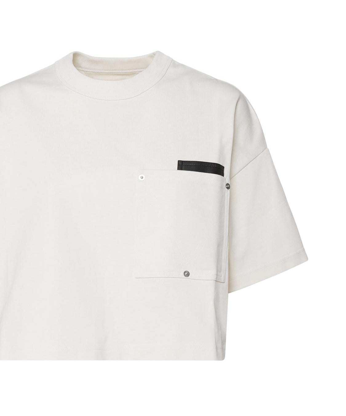 T-shirt crop top in cotone 796160 VKLZ02679 BOTTEGA VENETA 
