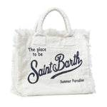 Borsa Vanity in lino con logo VANI022 00405L MC2 SAINT BARTH 