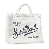 Borsa Vanity in lino con logo VANI022 00405L MC2 SAINT BARTH 