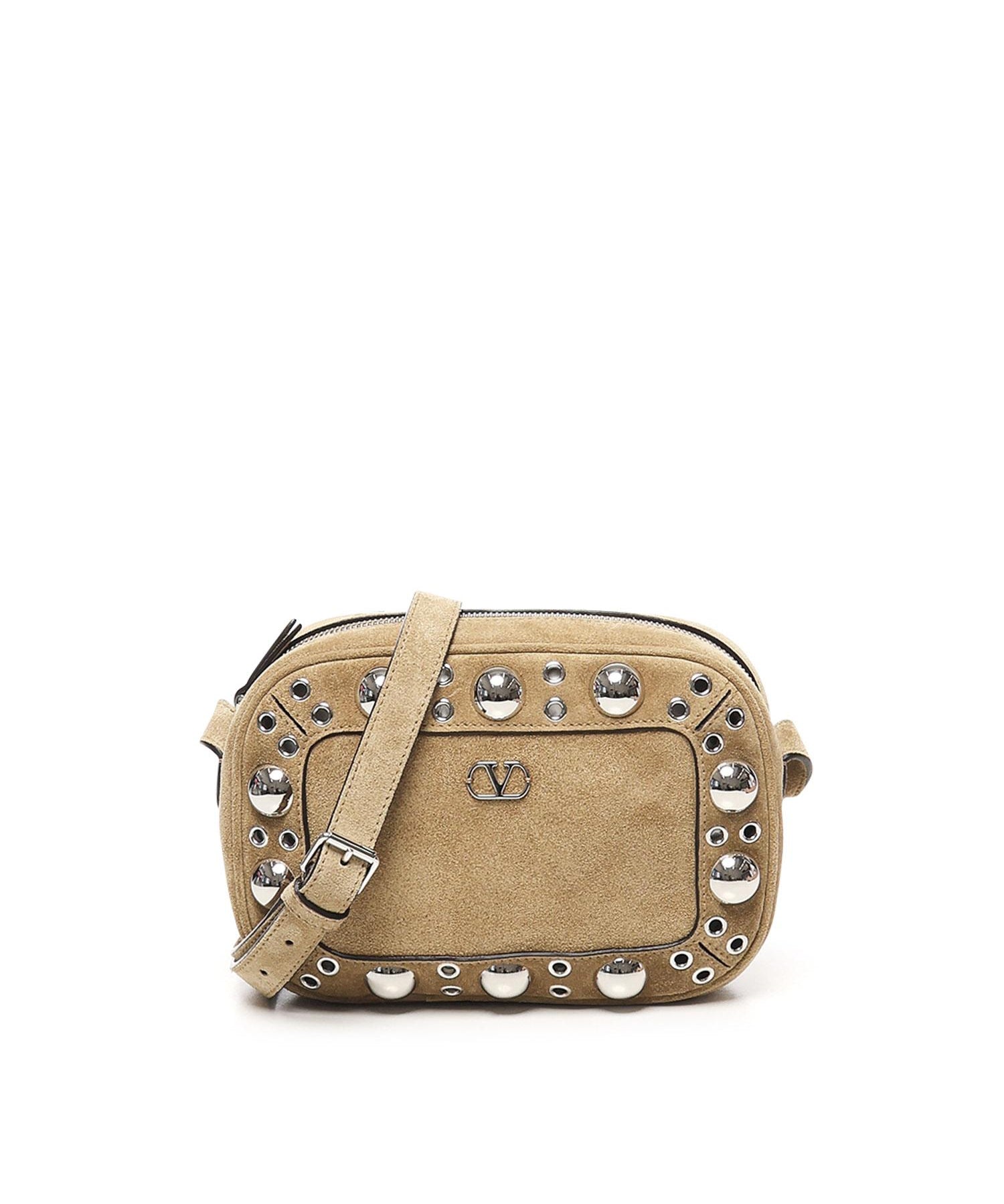 Borsa Nellcôte VLogo in suede con borchie 7Y2B0R74 JETRDX VALENTINO GARAVANI 