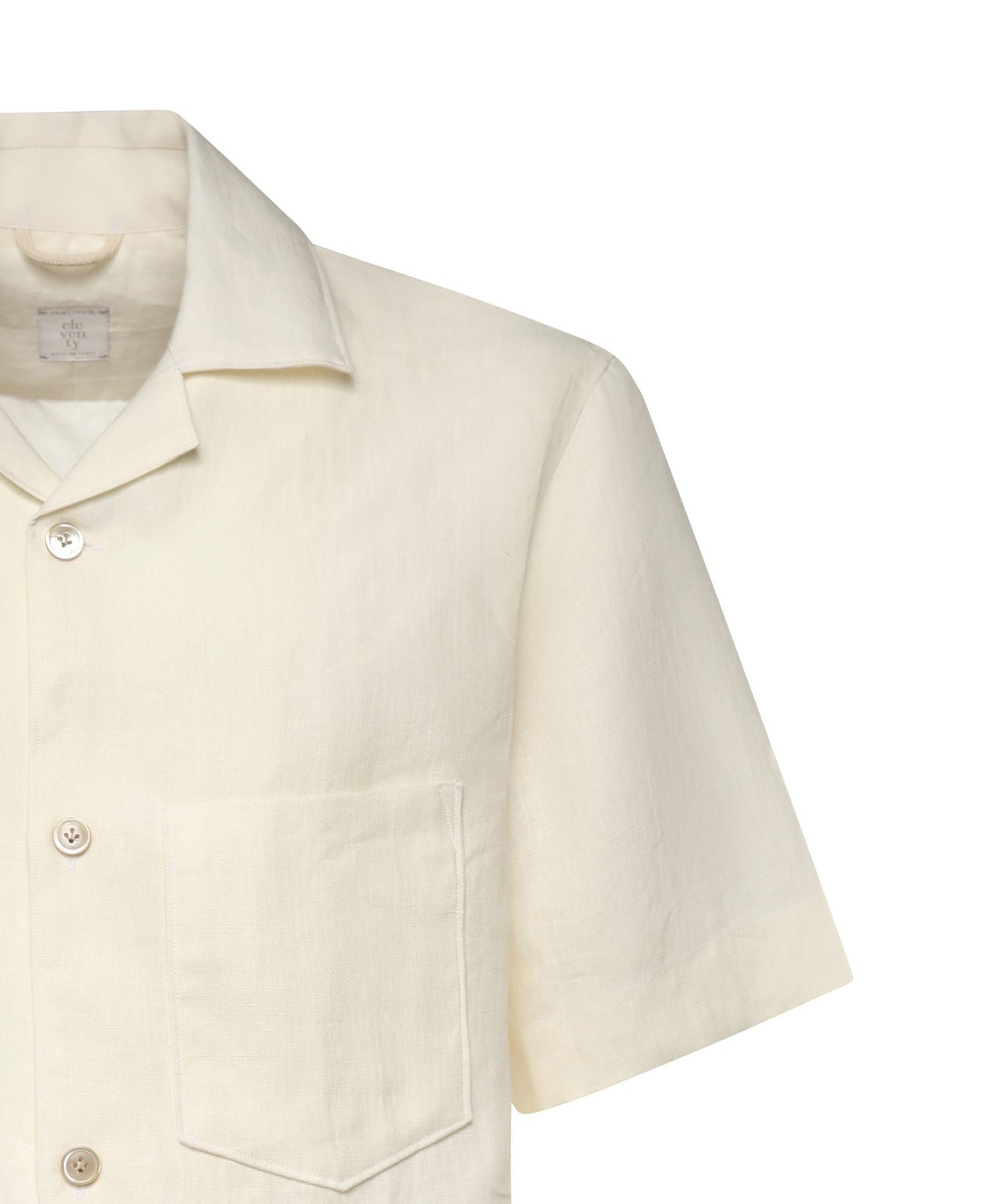 Camicia da bowling in lino M75CAMK09TES0I139 01NN ELEVENTY 