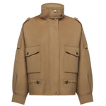 Caban in panno double con collo alto 105341 A2XMCAM PINKO 