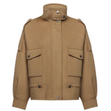 Caban in panno double con collo alto 105341 A2XMCAM PINKO 