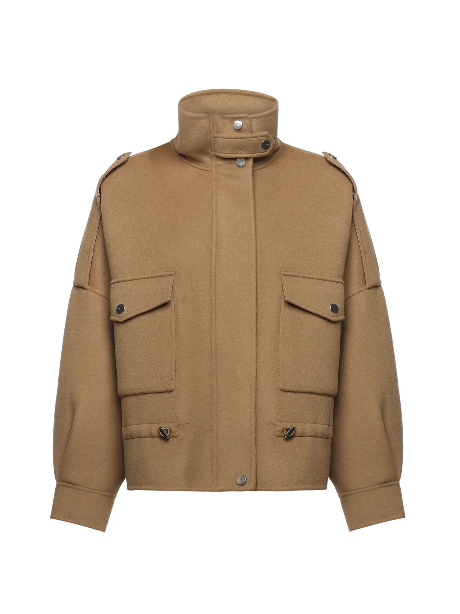 Caban in panno double con collo alto 105341 A2XMCAM PINKO 