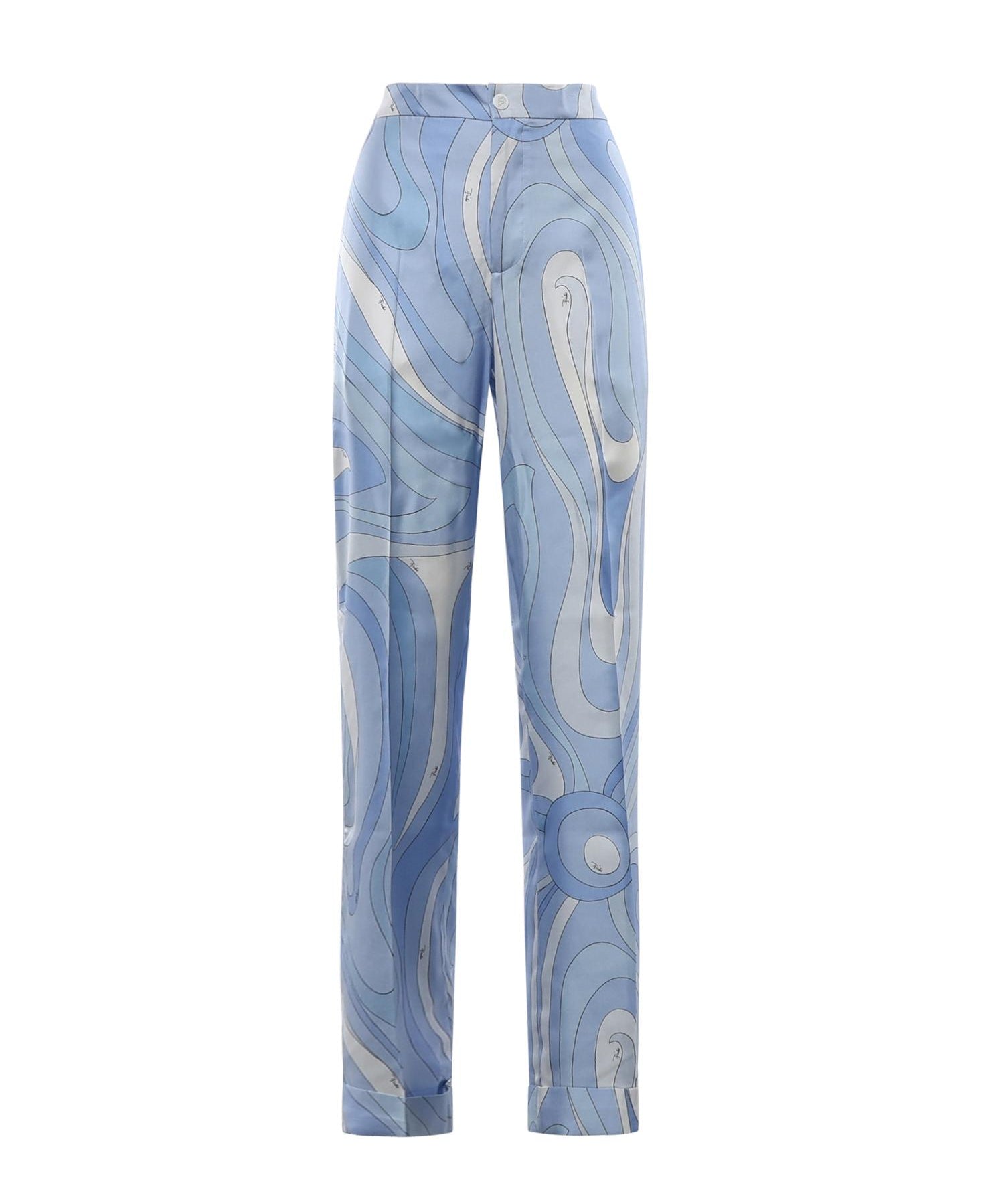 Pantaloni in seta stampa Marmo 6HRT12 6H761005 PUCCI 