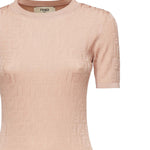 Abito in cotone FF jacquard FZDD61 AUZRF1SAU FENDI 