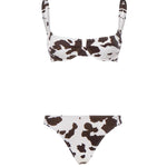 Bikini con stampa muccata NAM0002 00961L MC2 SAINT BARTH 