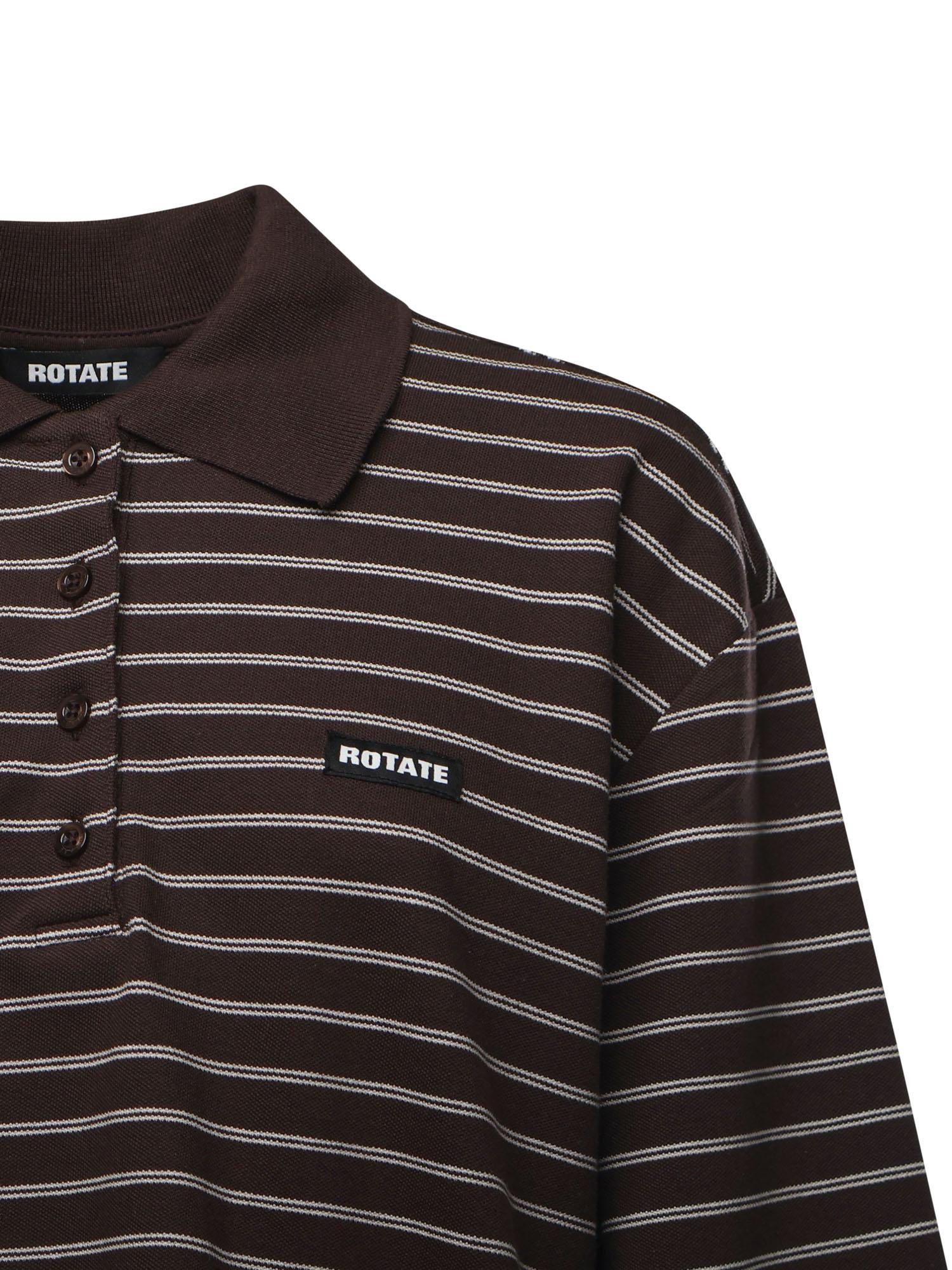 Polo in misto cotone a righe 116003 3088 ROTATE 