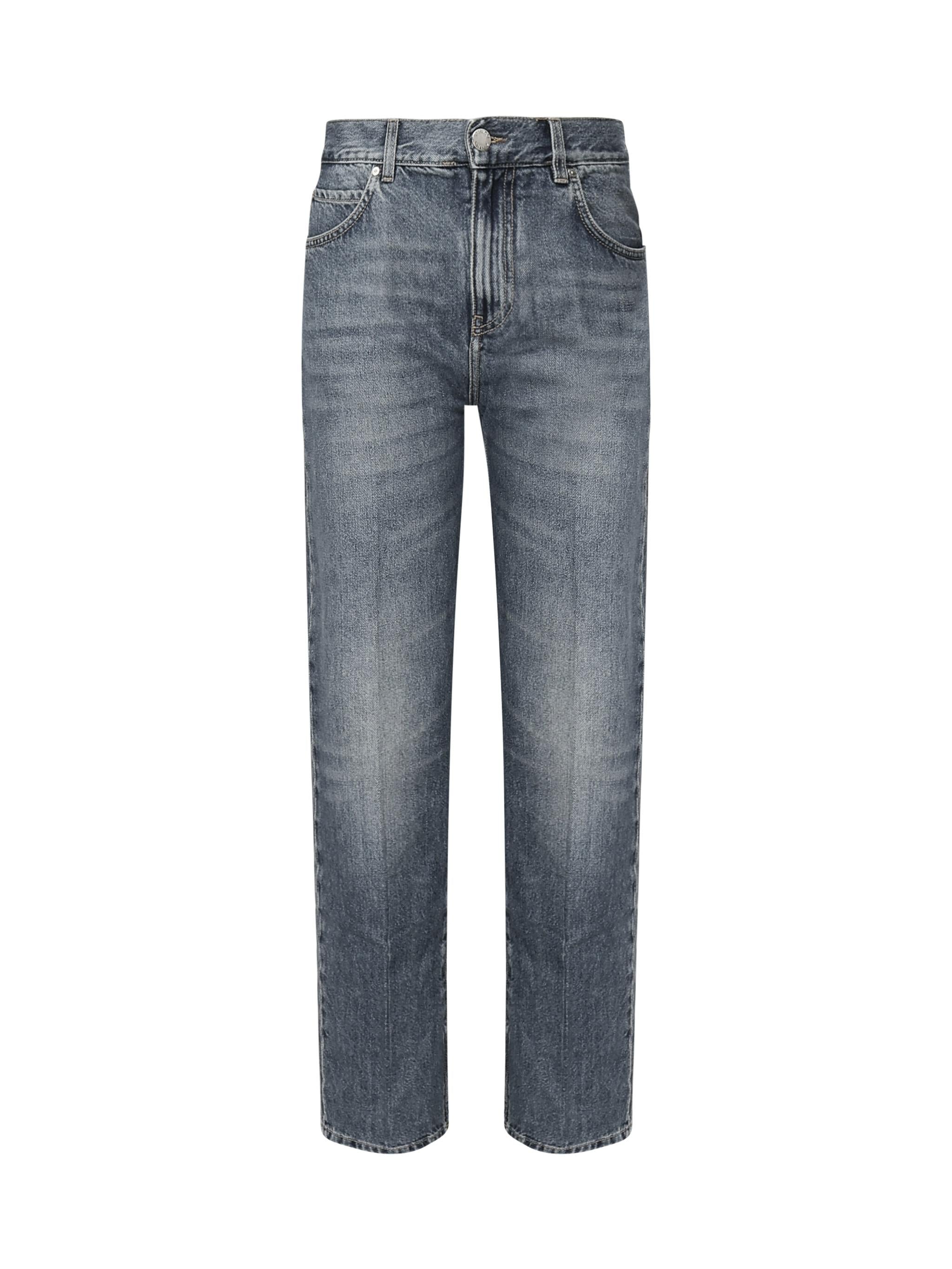 Jeans larghi con piega davanti 104600 A2DYPJU PINKO 