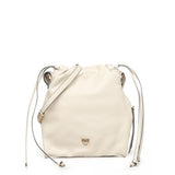 Borsa a spalla Mini Slouchy Bag in pelle con logo 105362 A0QOZ14Q PINKO 