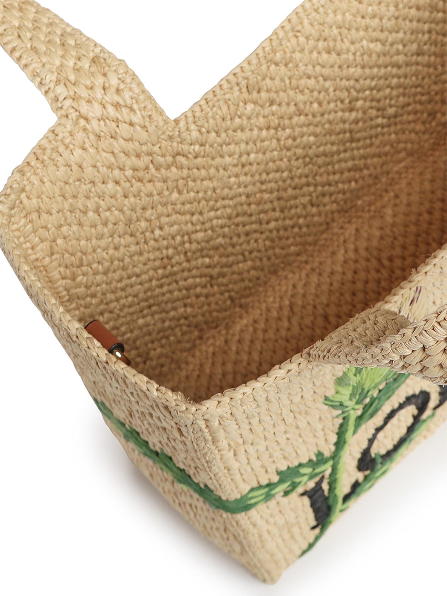Borsa tote LOEWE Font piccola in rafia ALF1B59X33 2656 LOEWE 