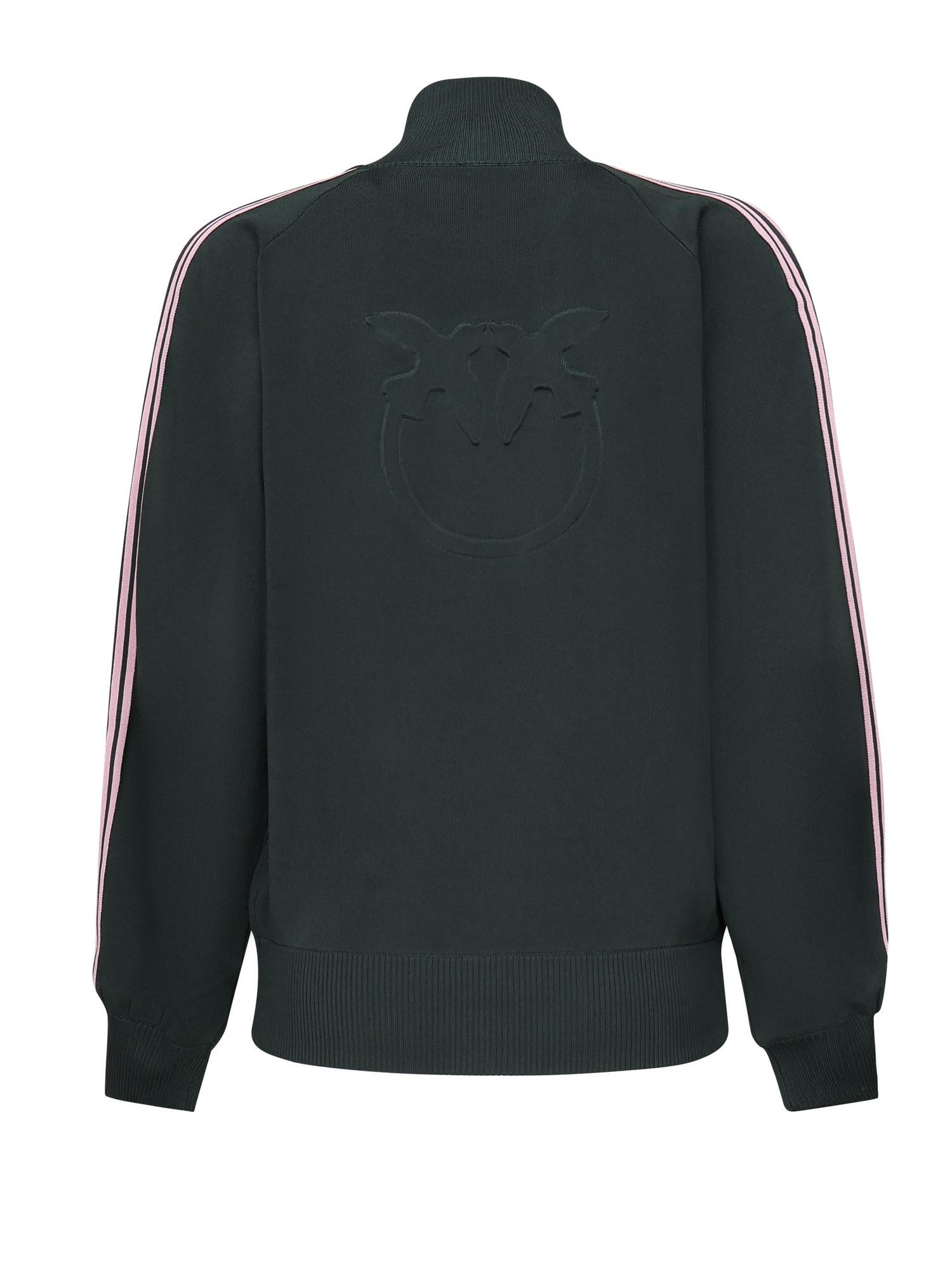Felpa con zip e logo 105391 A2FQX77 PINKO 