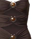 Mini abito in lycra 25047367 UMBER CHRISTOPHER ESBER 