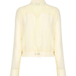 Camicetta leggera linea bomber in georgette 104787 A21FD22 PINKO 