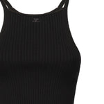 Top in maglia a coste<BR/> 325MT0450FI0001 9999 COURREGES 