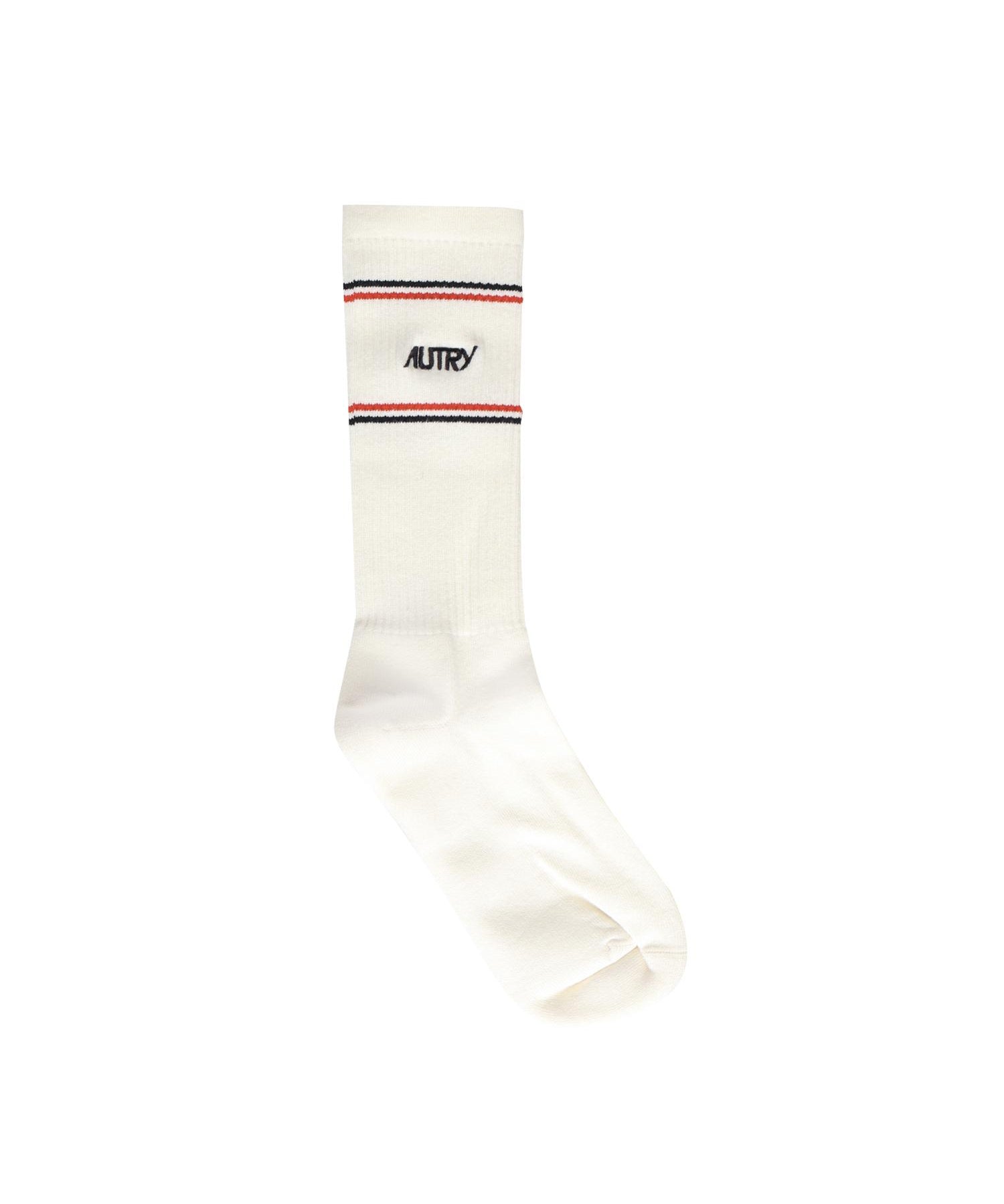 CALZINI JACQUARD CON LOGO A RIGHE SOPU MK4W AUTRY 