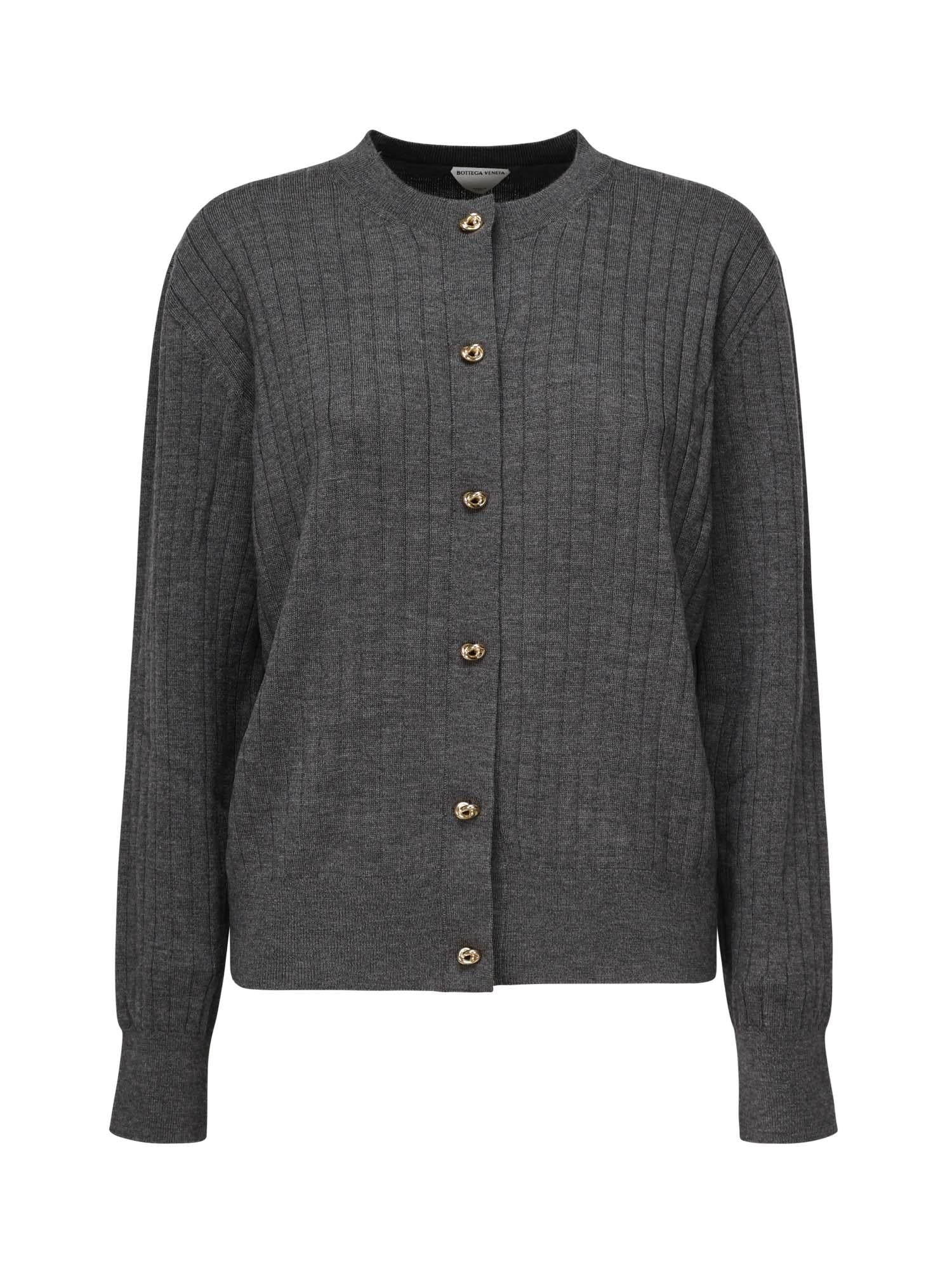 Cardigan in lana a coste 835337 V5L701370 BOTTEGA VENETA 