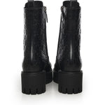 Stivaletto stringato in pelle GG 840739 AAE5Q1000 GUCCI 