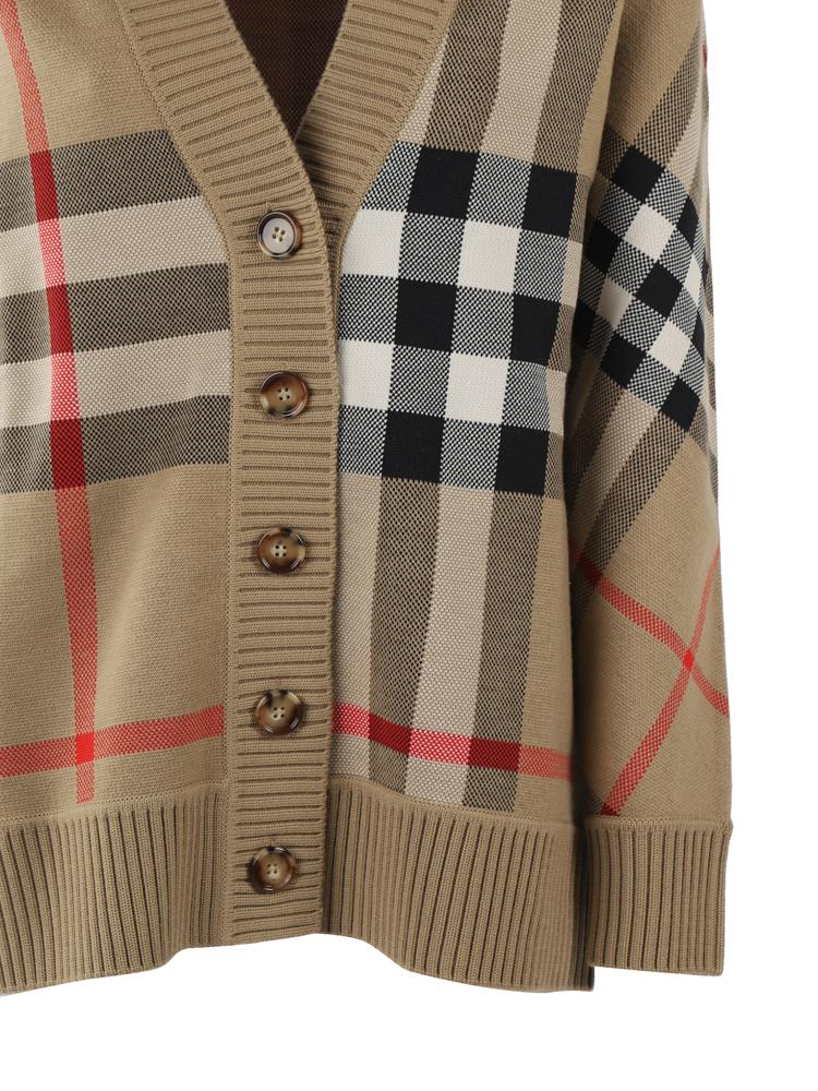 Cardigan in misto lana Check 8039153 A7026 BURBERRY 
