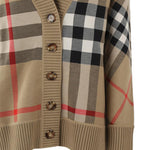 Cardigan in misto lana Check 8039153 A7026 BURBERRY 