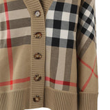Cardigan in misto lana Check 8039153 A7026 BURBERRY 
