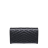 Portafoglio Cassandre matelassé in pelle 372264 BOW011000 SAINT LAURENT 