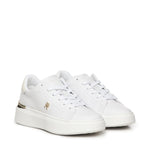 Sneakers in pelle con monogramma FW0FW08631 YBS TOMMY HILFIGER 
