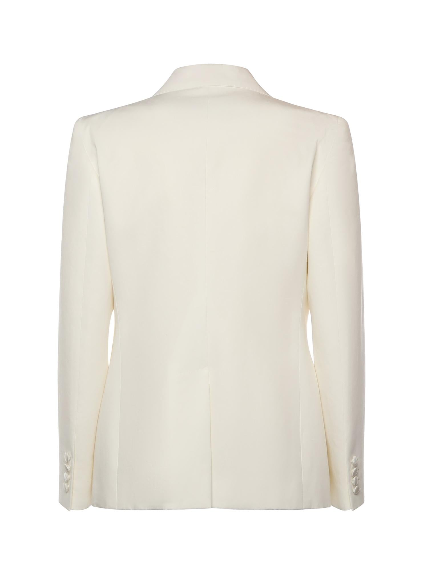 Blazer monopetto in cotone e lino 7B3CE465 8T1A03 VALENTINO GARAVANI 