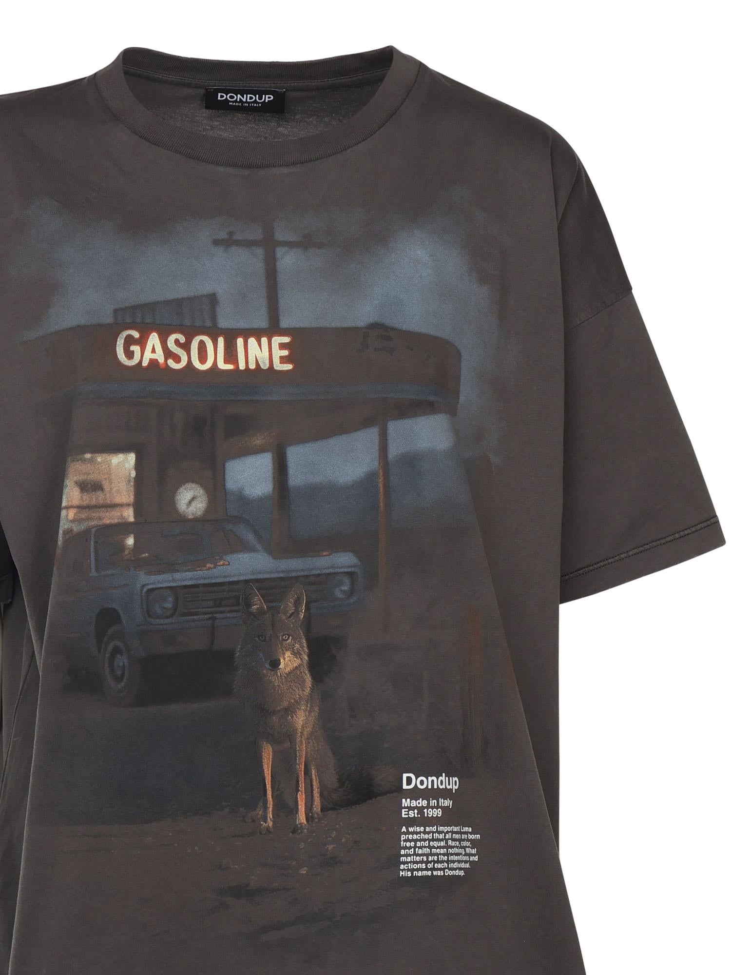 T-shirt con stampa DS034 JF0350DLP3999 DONDUP 