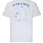 T-shirt con ricamo in cotone PRL0002 02506L MC2 SAINT BARTH 