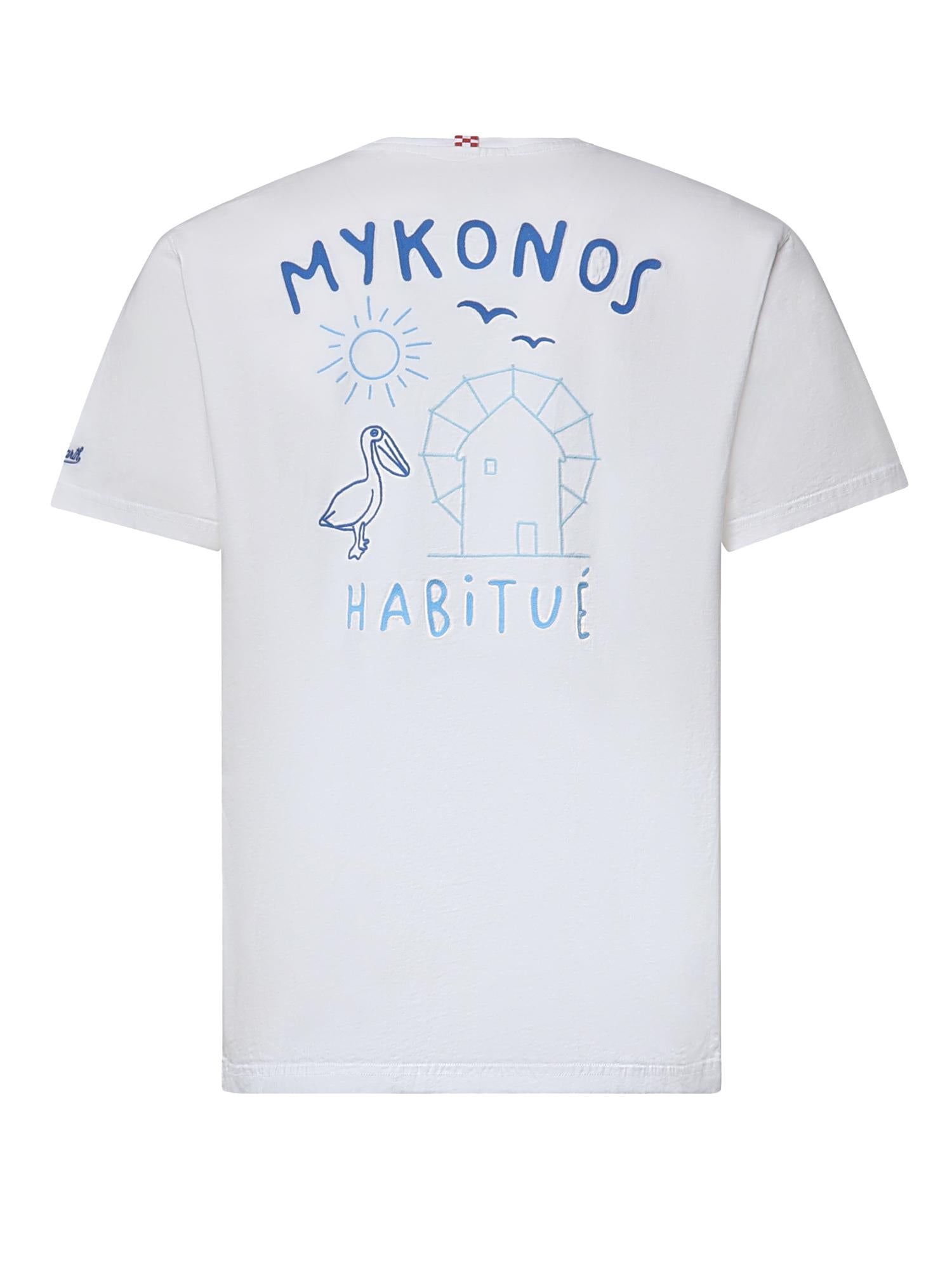 T-shirt con ricamo in cotone PRL0002 02506L MC2 SAINT BARTH 