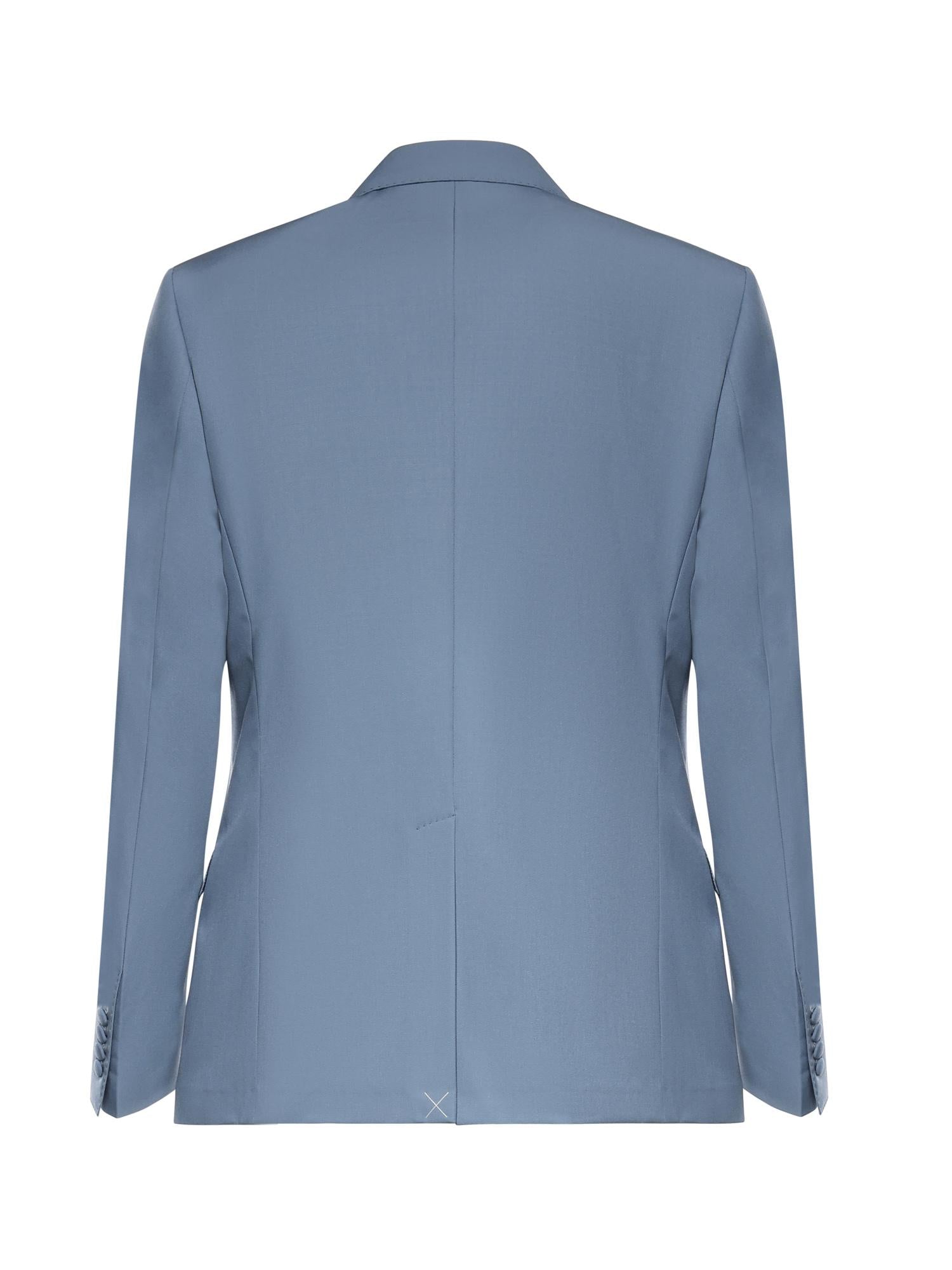 Giacca doppiopetto in popeline di lana G2NW1T HU2BNB0068 DOLCE & GABBANA 
